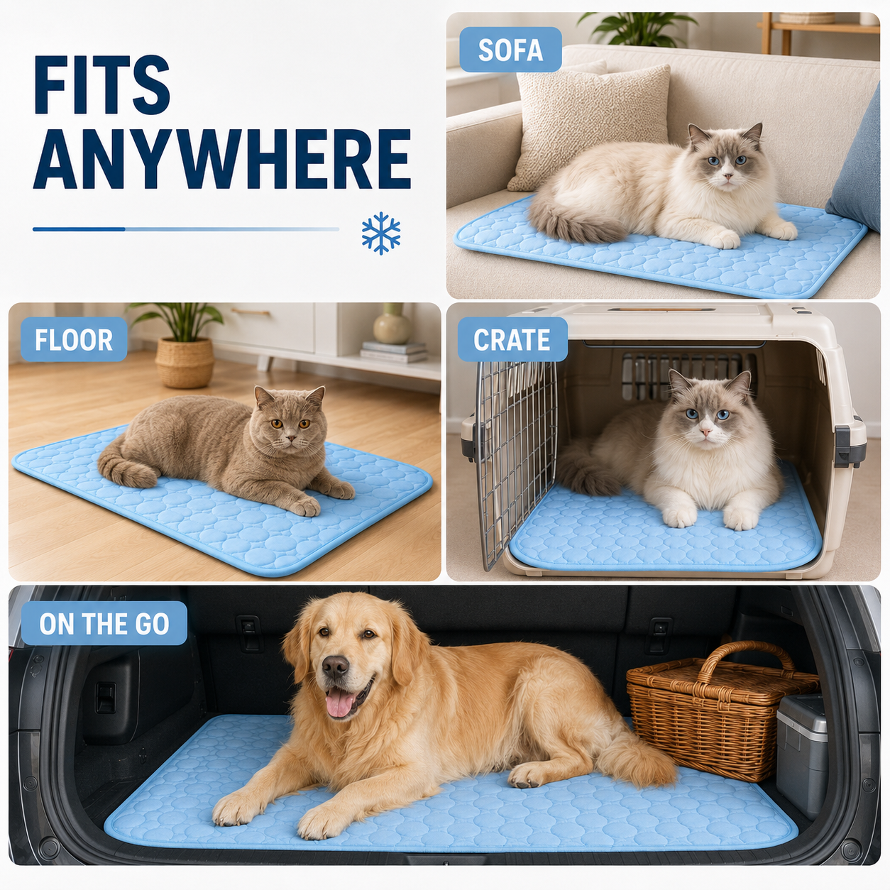 Celrien | Chillpaw Quilted Cooling Mat For Pets