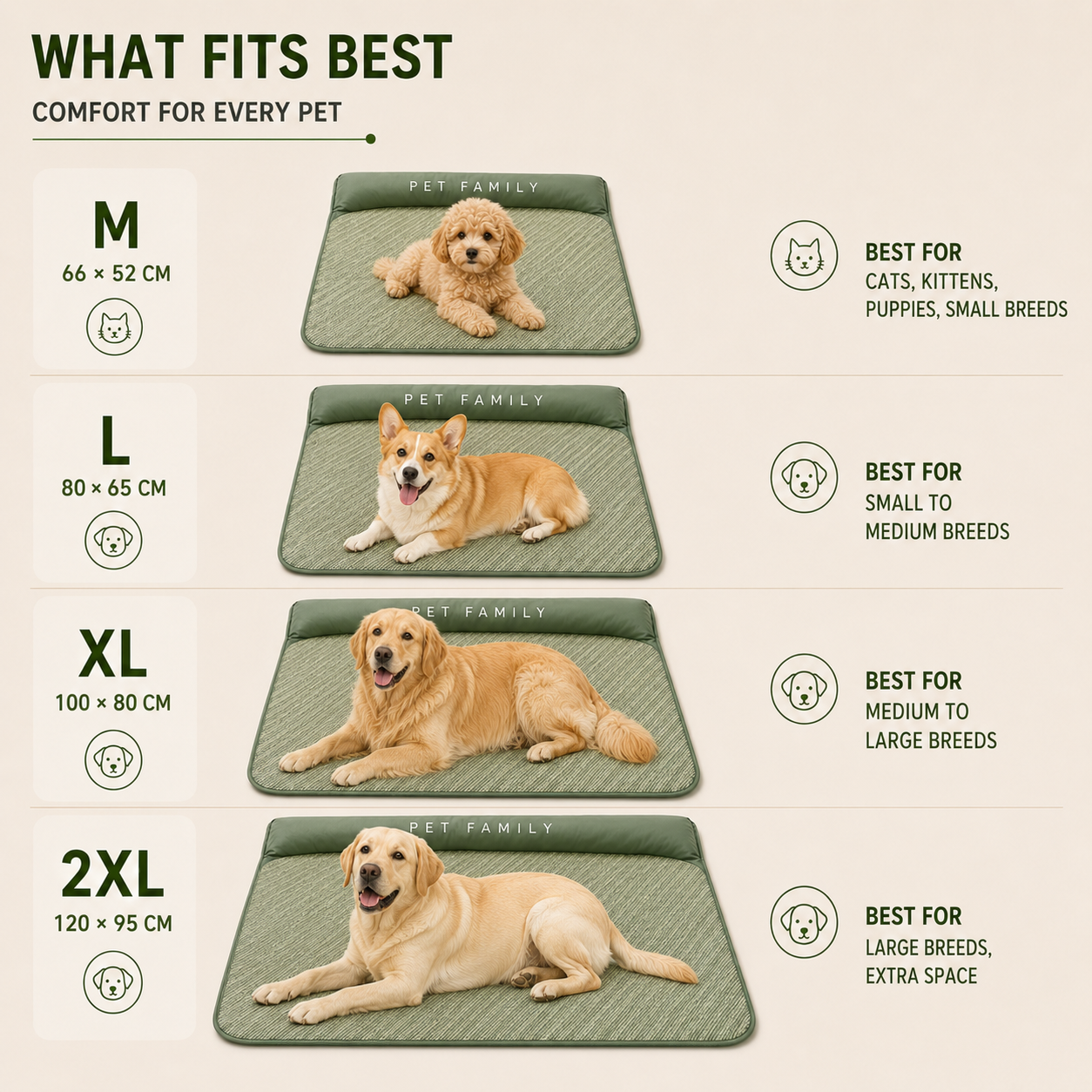 Celrien | Chilrest Breathable Pet Cooling Mat With Cushion