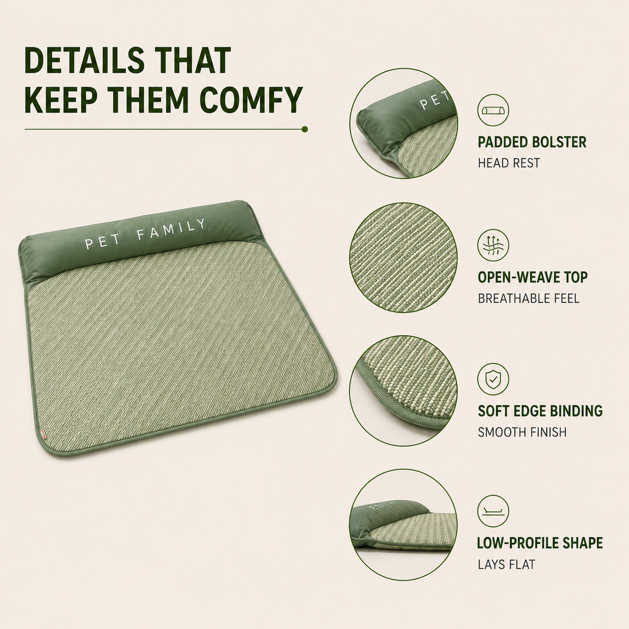 Celrien | Chilrest Breathable Pet Cooling Mat With Cushion