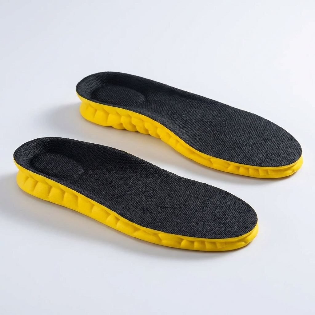 4D contoured sports insole with breathable perforated design and cloud cushioning