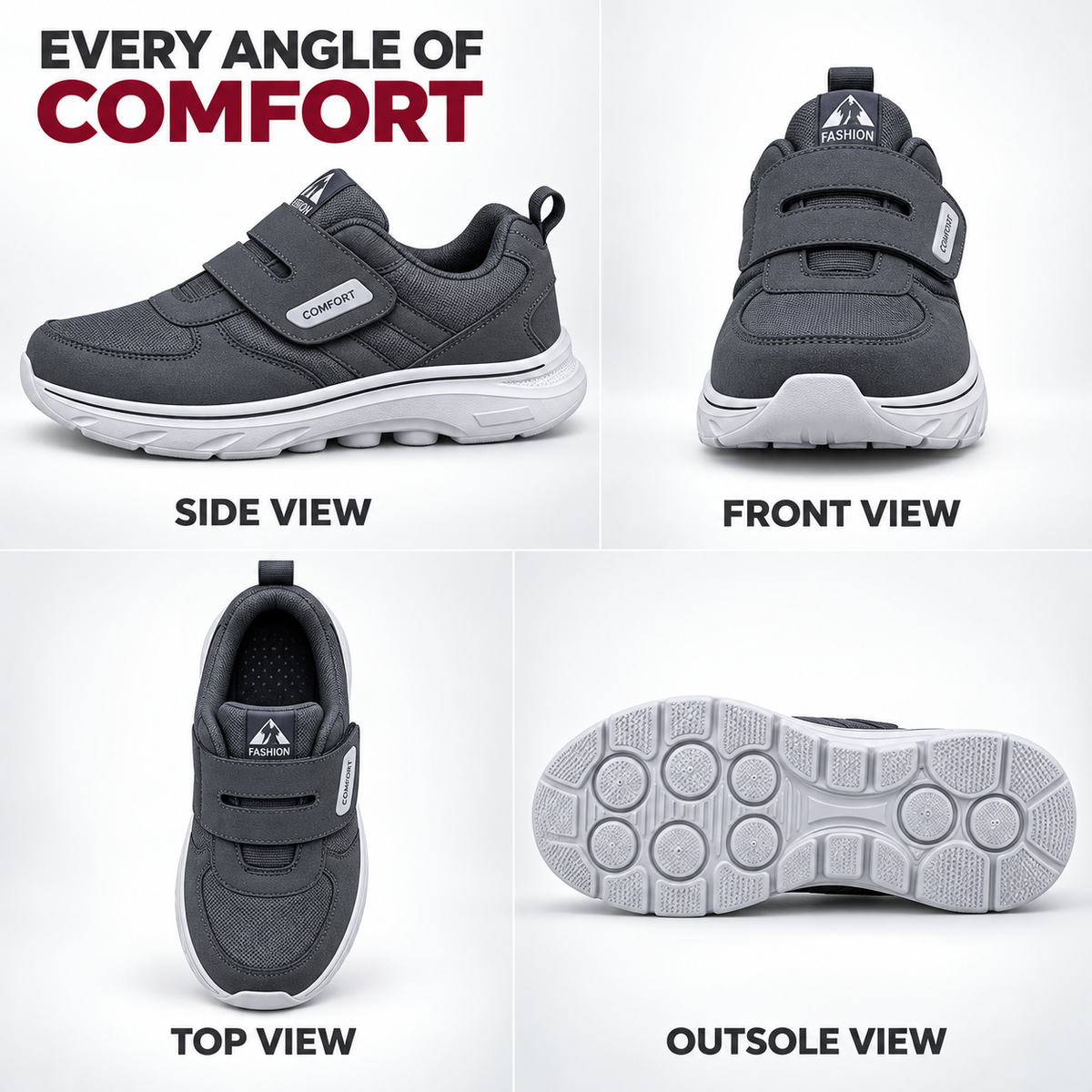 Celrien | Comfortrek Wide-Fit Adjustable Walking Sneaker