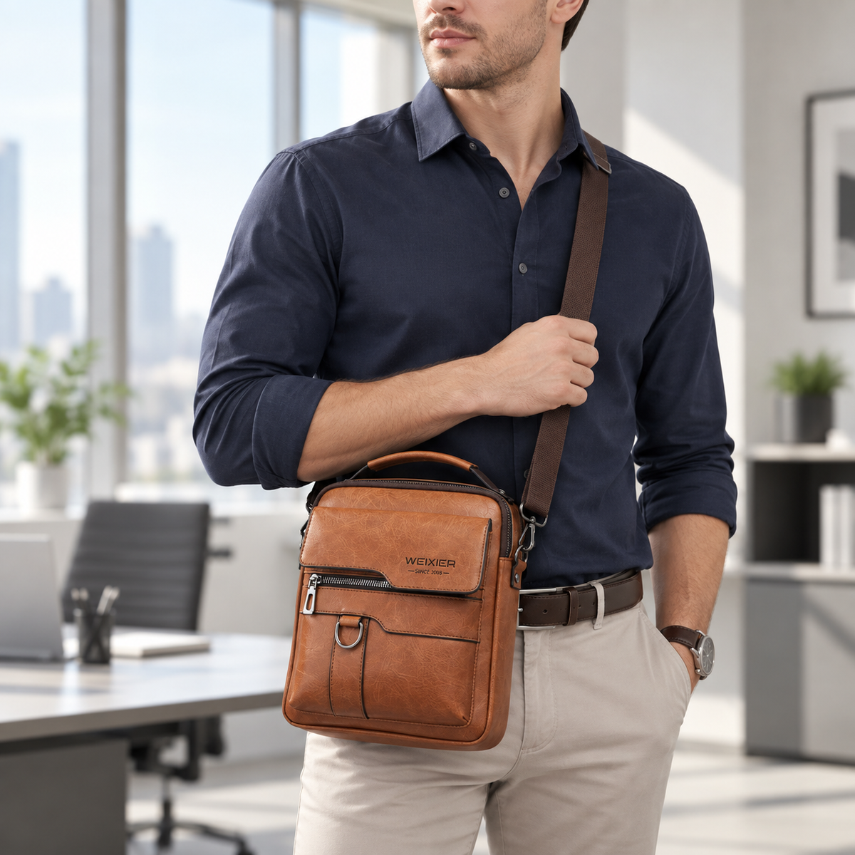 Celrien | Compact PU Messenger Bag