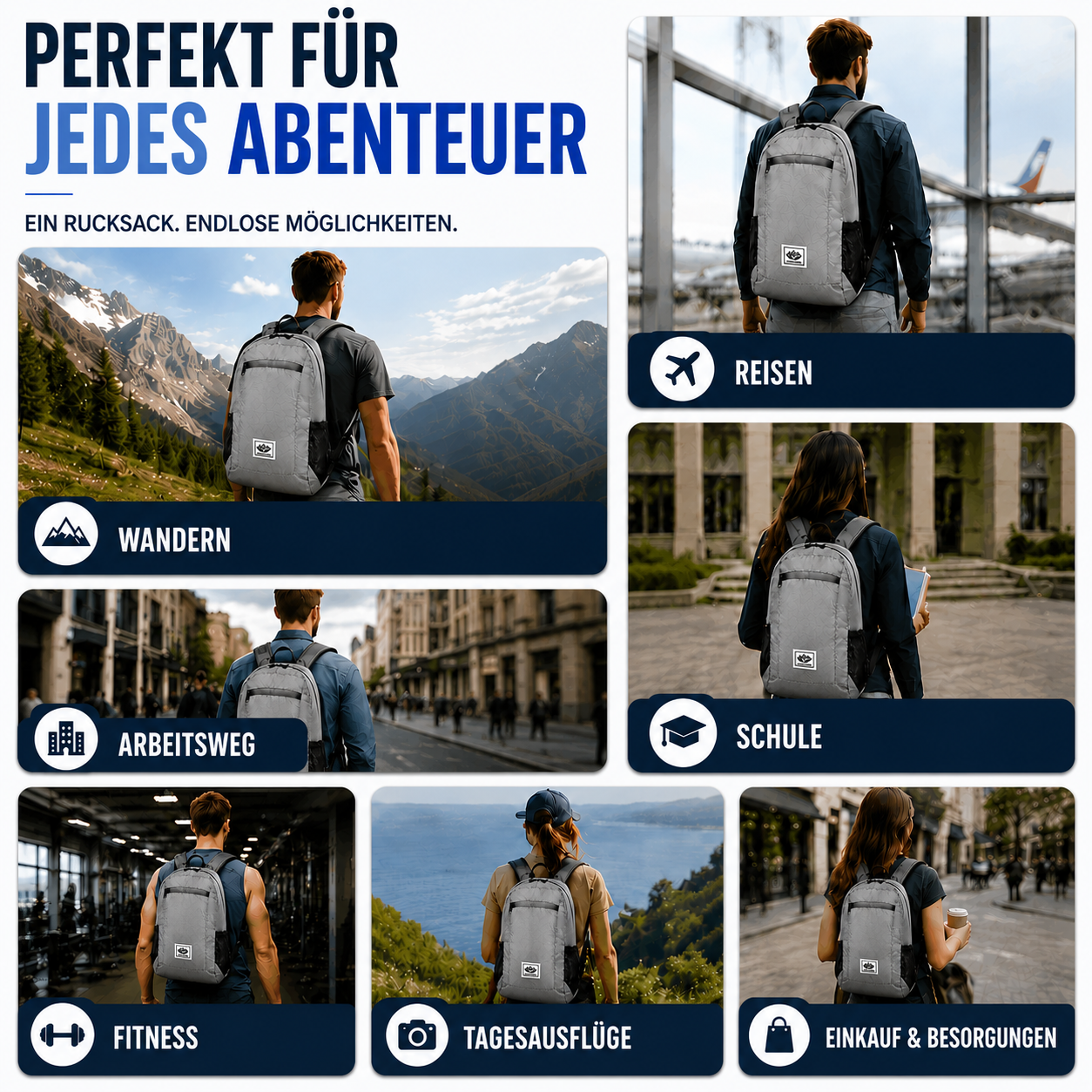 Celrien | Compactrek Foldable 20L Outdoor Day Backpack
