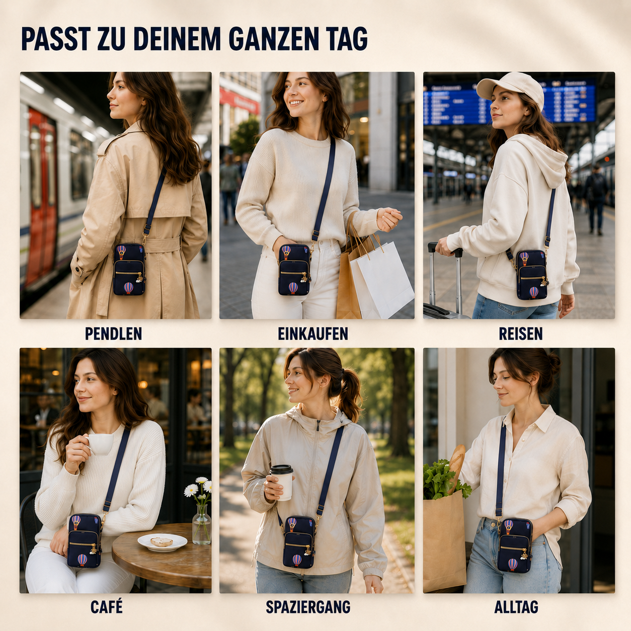 Celrien | Crossette Small Zip Crossbody Bag