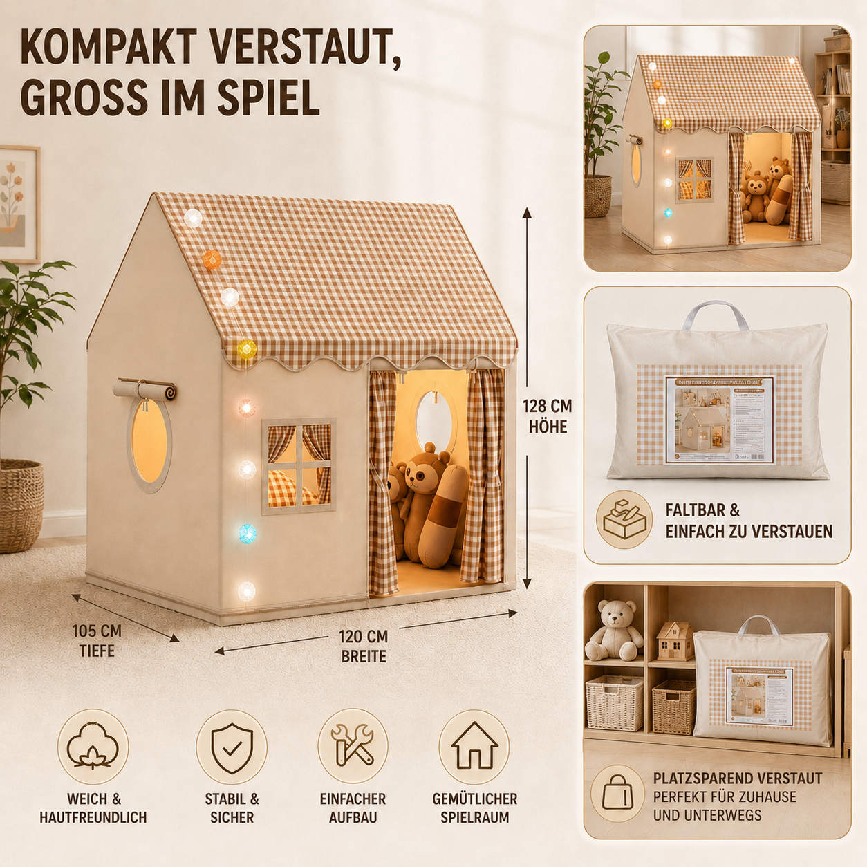 Celrien | Cubbelle Foldable Kids Play Tent