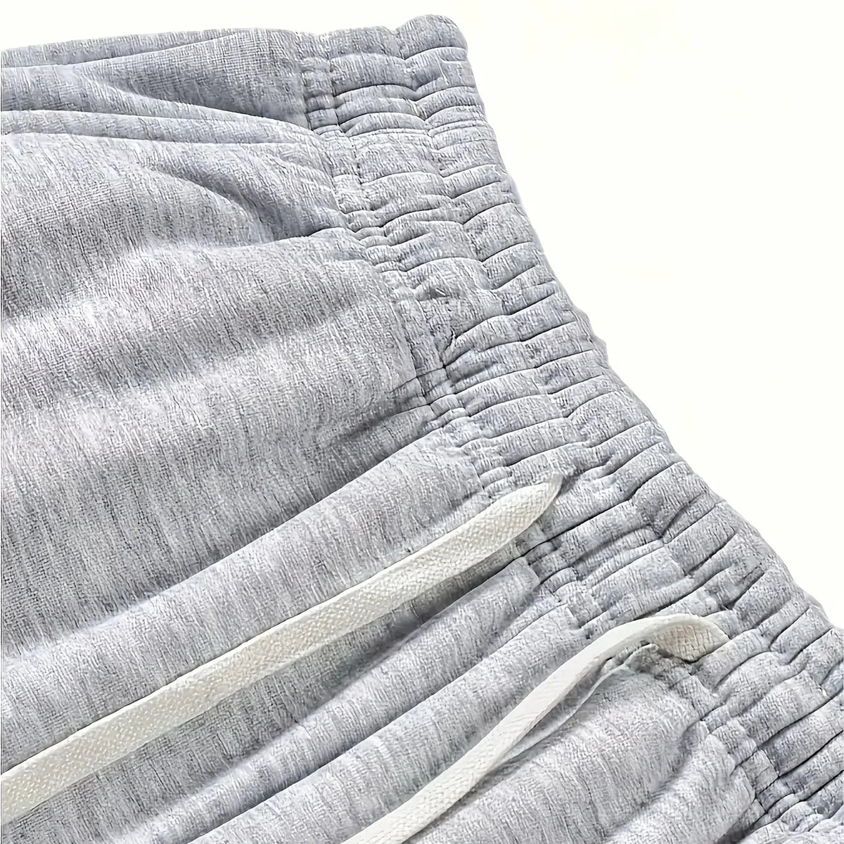 Men's relaxed joggers with straight leg and drawstring waist