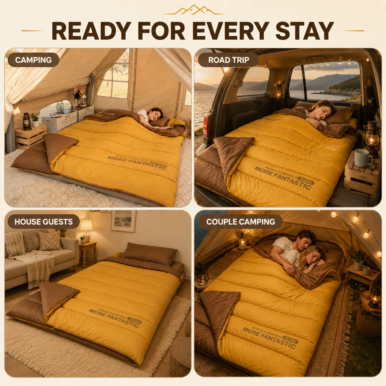 Celrien | Duosleep Double Envelope Sleeping Bag
