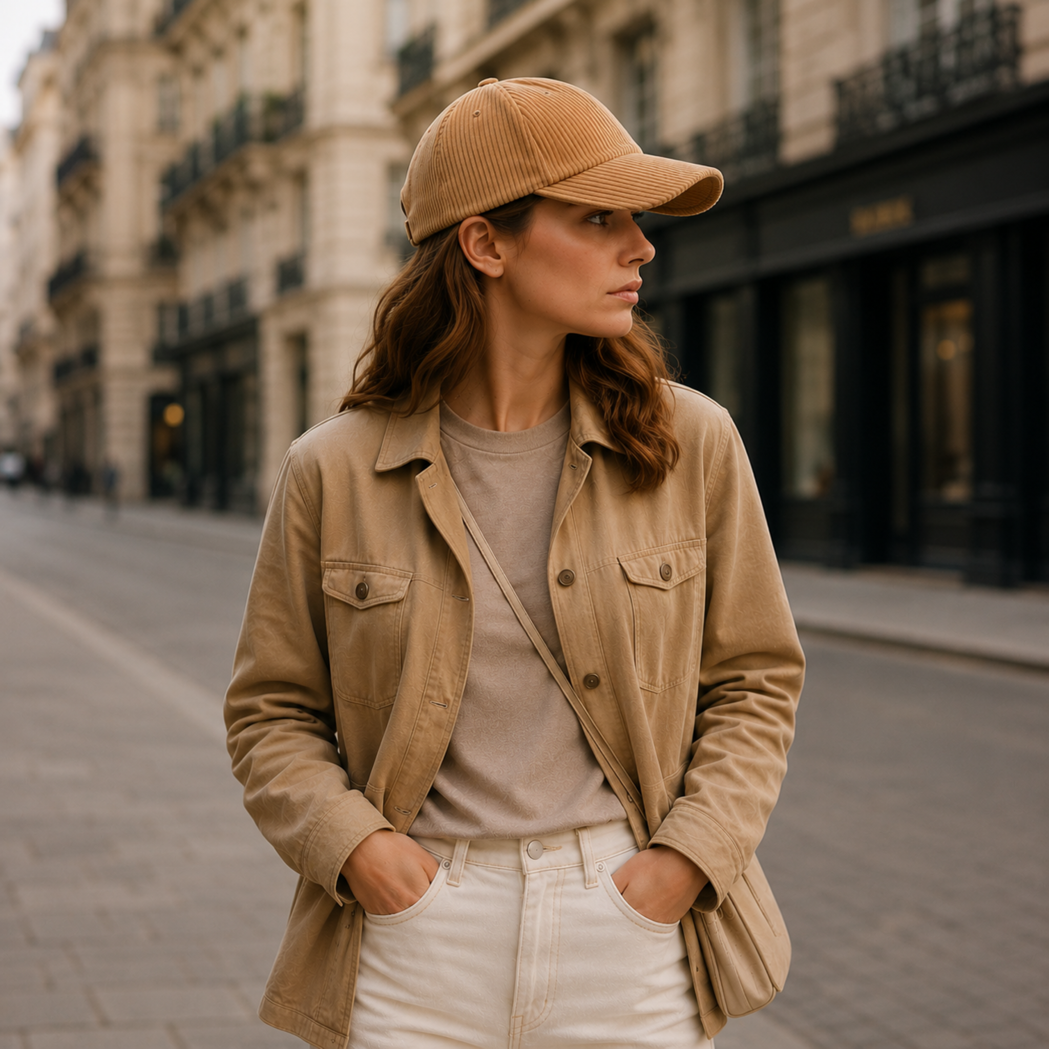 Celrien | Duxton Curved Brim Corduroy Baseball Cap