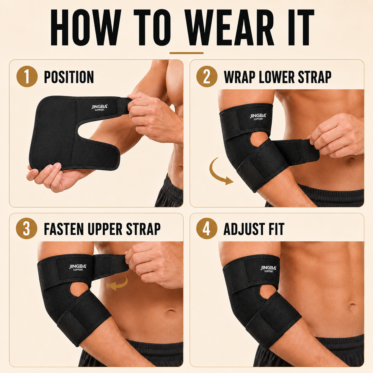 Celrien | Elbriq Adjustable Elbow Compression Brace