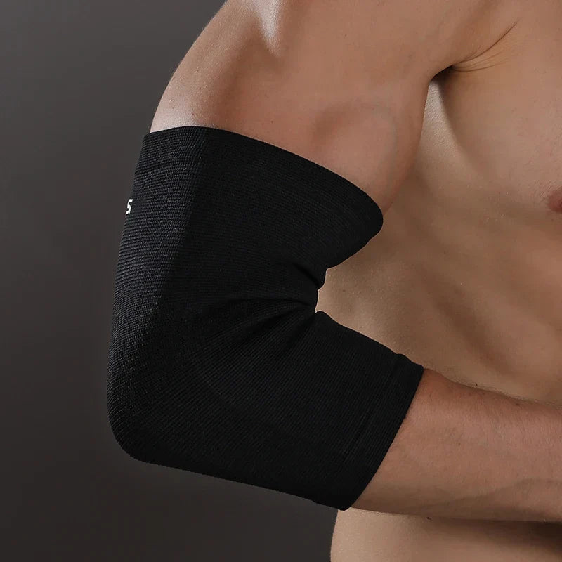 Lightweight compression elbow sleeve with breathable support for sports and recovery