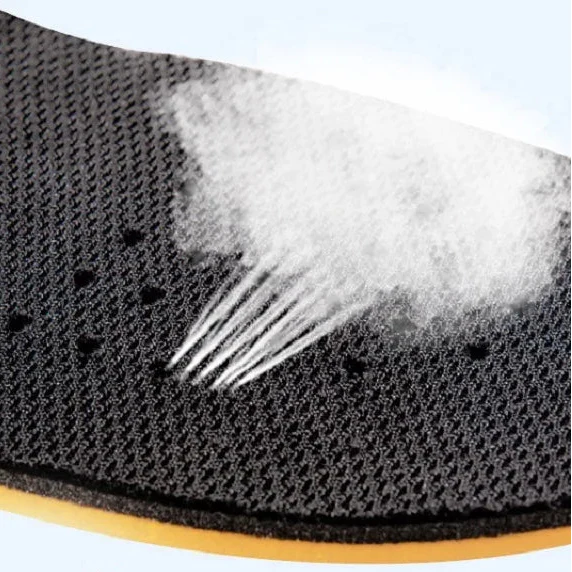 Low profile heel inserts with breathable perforated surface