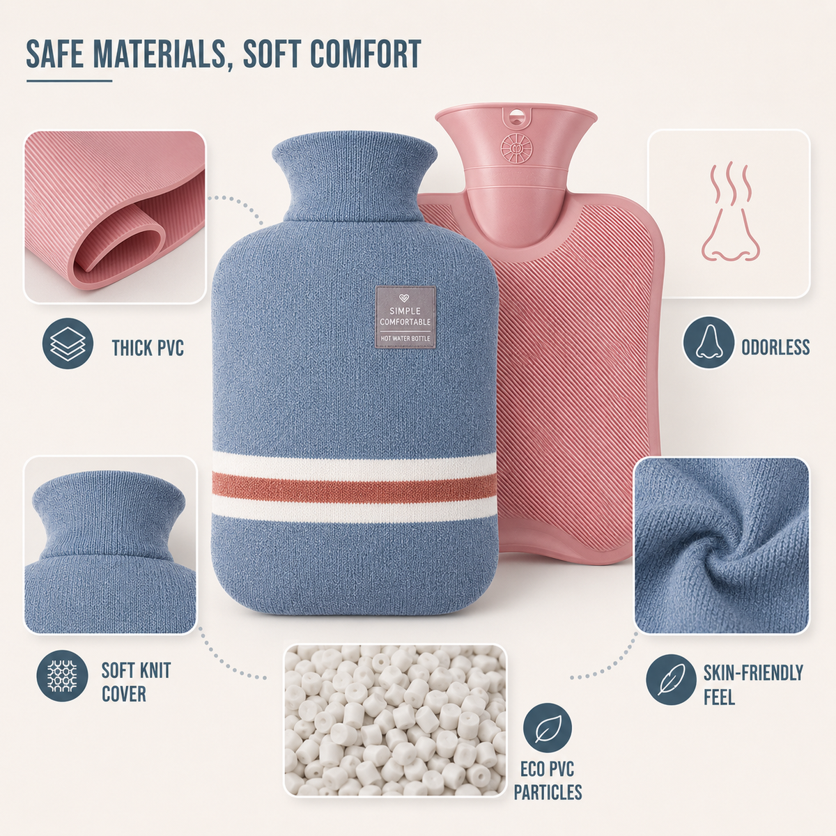 Celrien | Extra Large Hot Water Bottle Jug