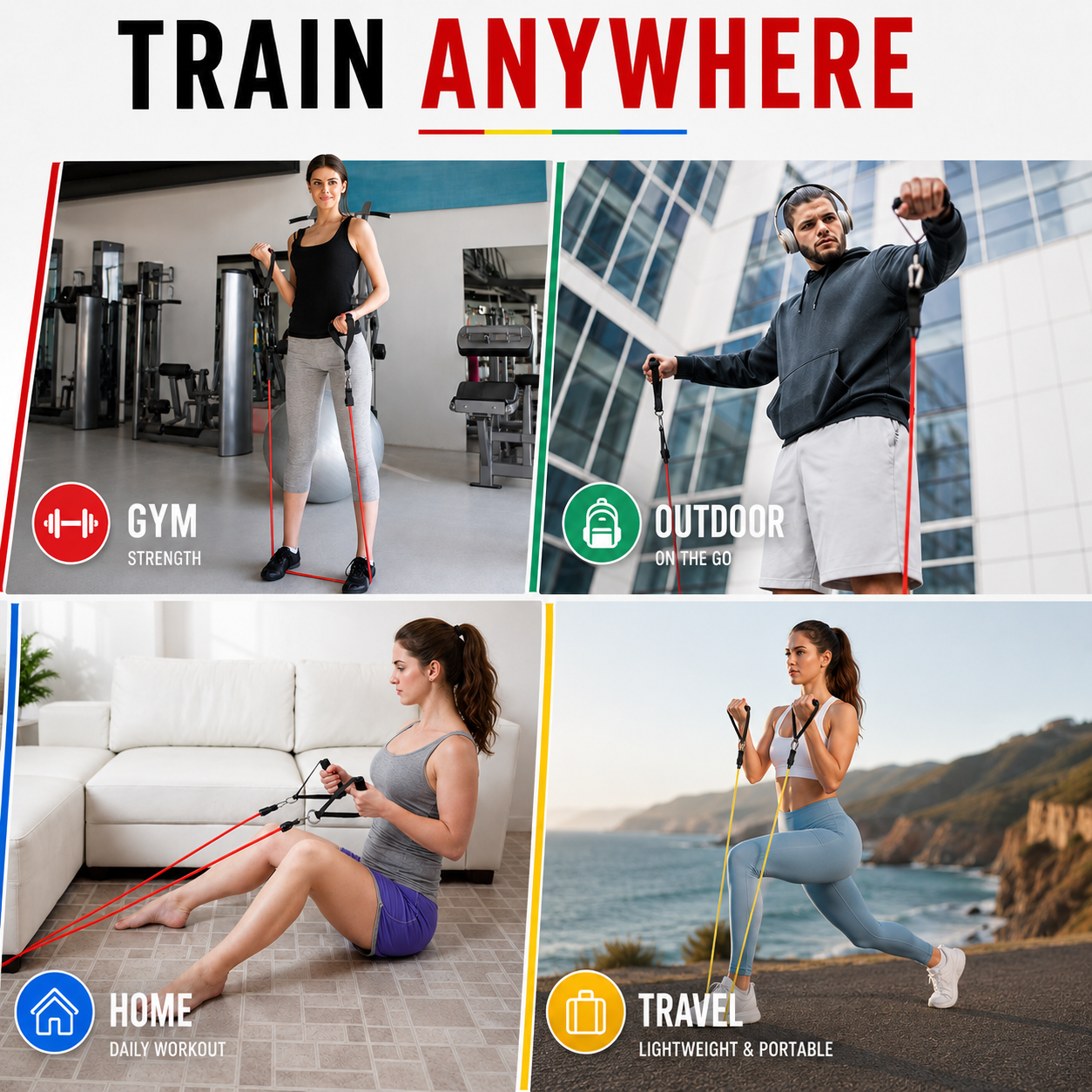 Celrien | Flexari Tubular Resistance Band Set