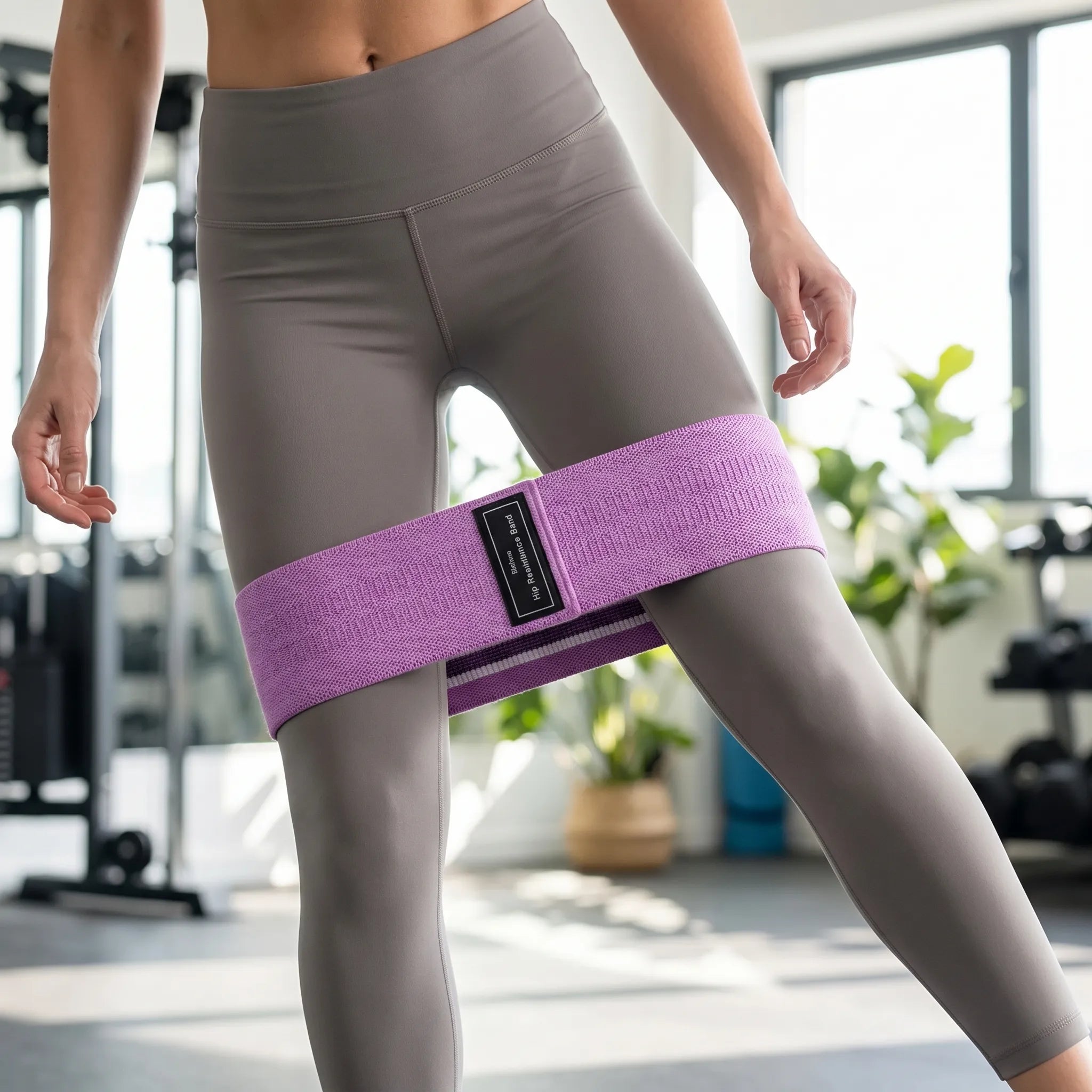 Fabric resistance loop bands with wide anti-roll design and color-coded tension levels