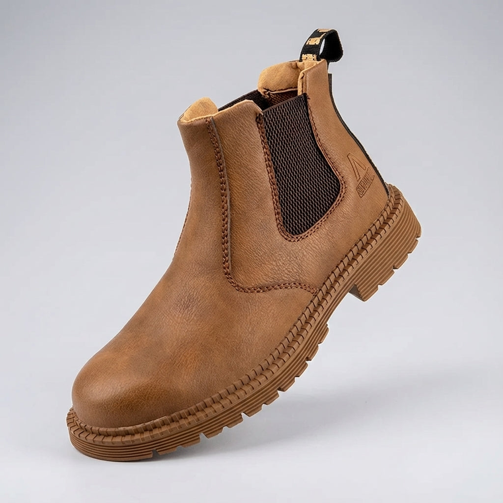 Ankle-height safety boots waterproof non-slip steel toe
