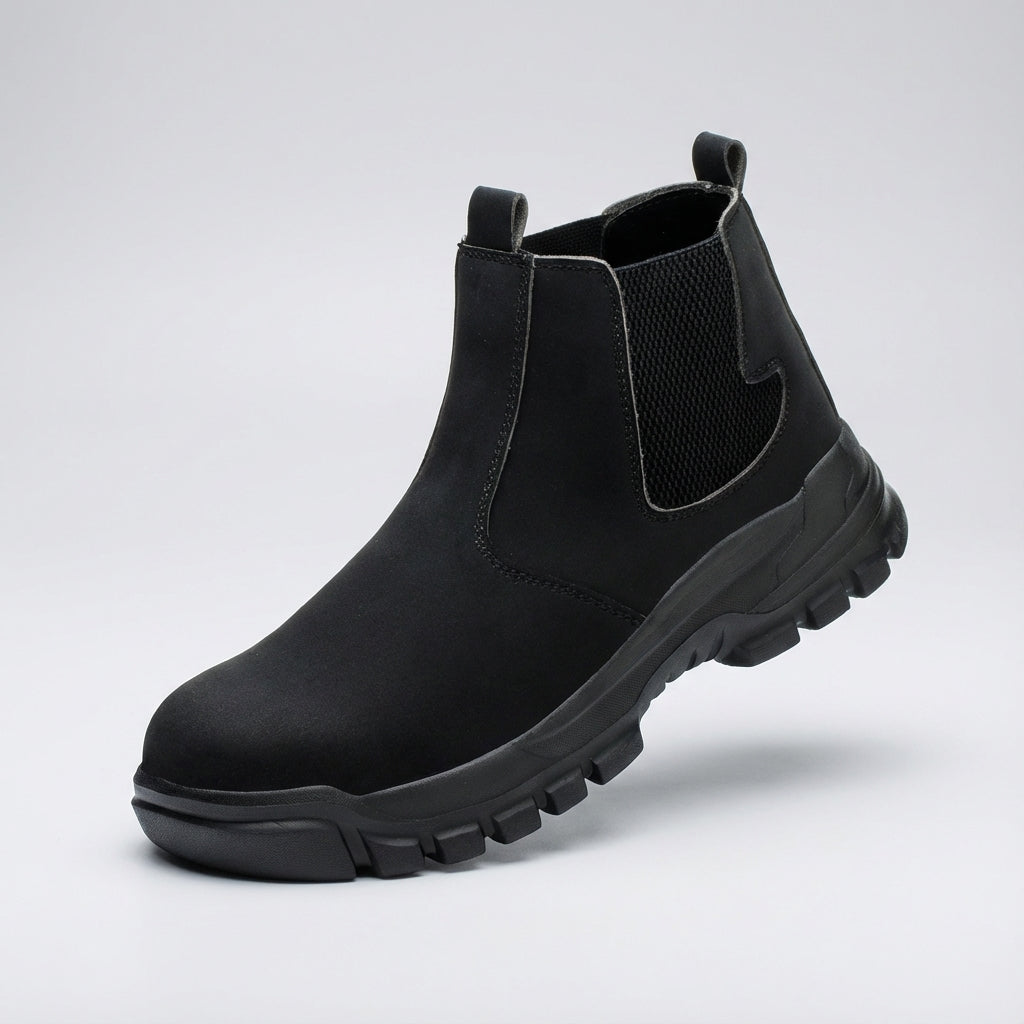 Ankle-height safety boots waterproof non-slip steel toe