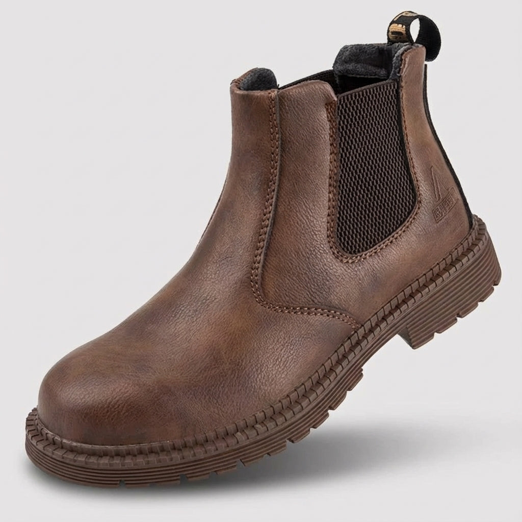 Ankle-height safety boots waterproof non-slip steel toe