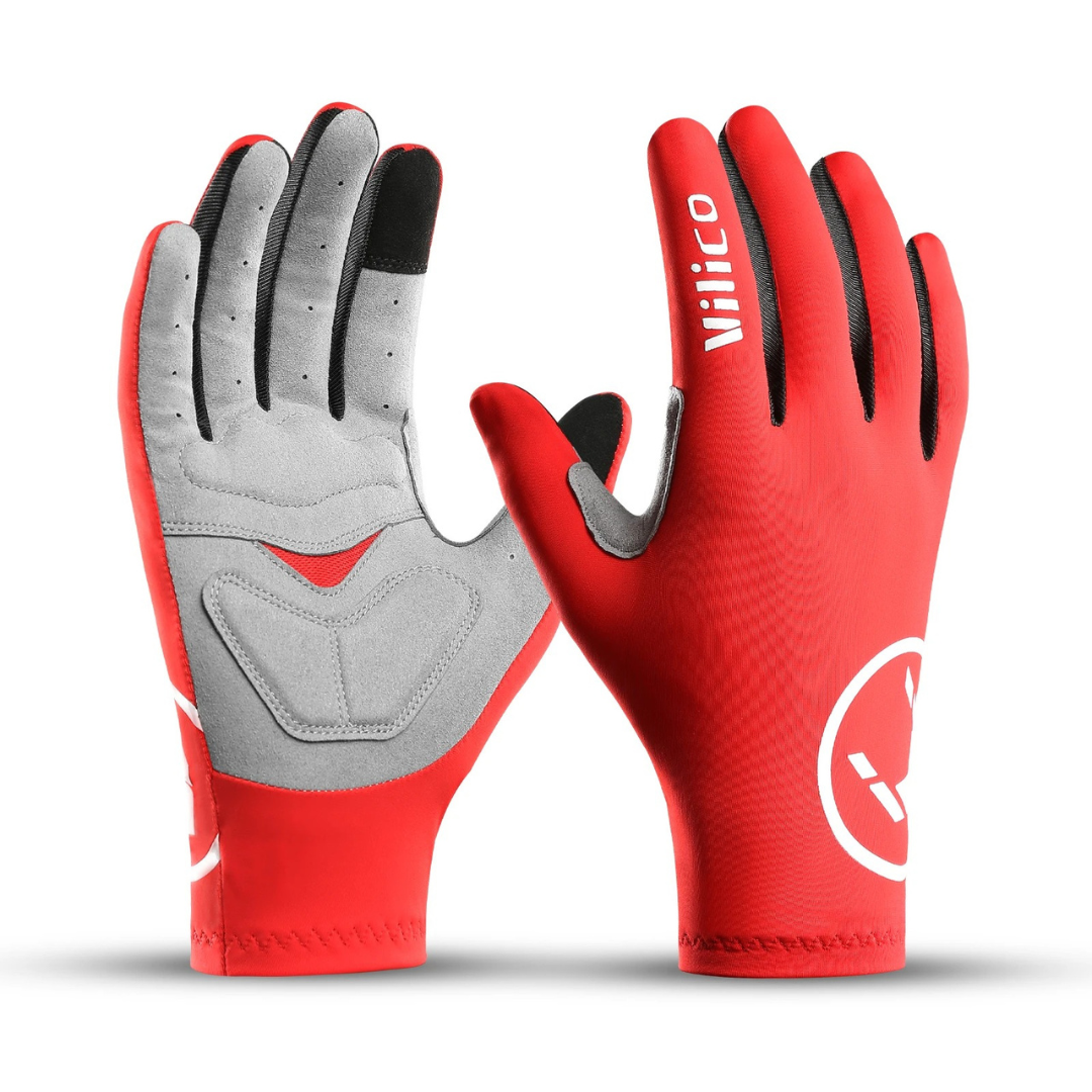Winter gloves with gel padding and non-slip palm for cycling