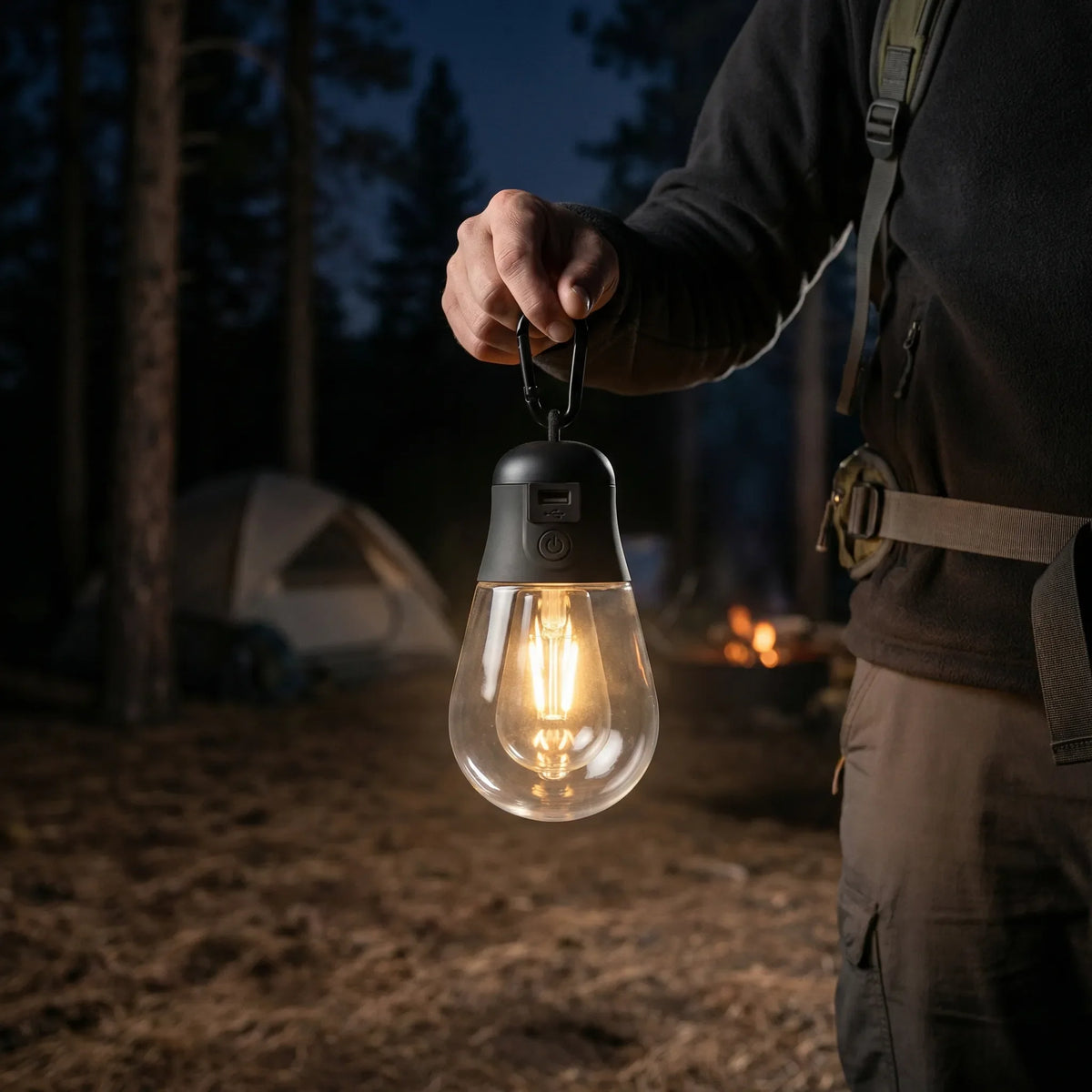Rechargeable camping lanterns with 3 brightness modes and waterproof design