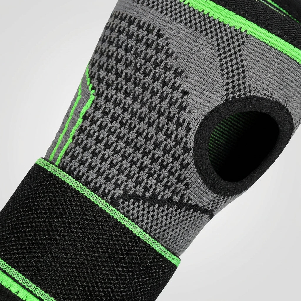 Adjustable compression wrist brace with palm support and breathable nylon