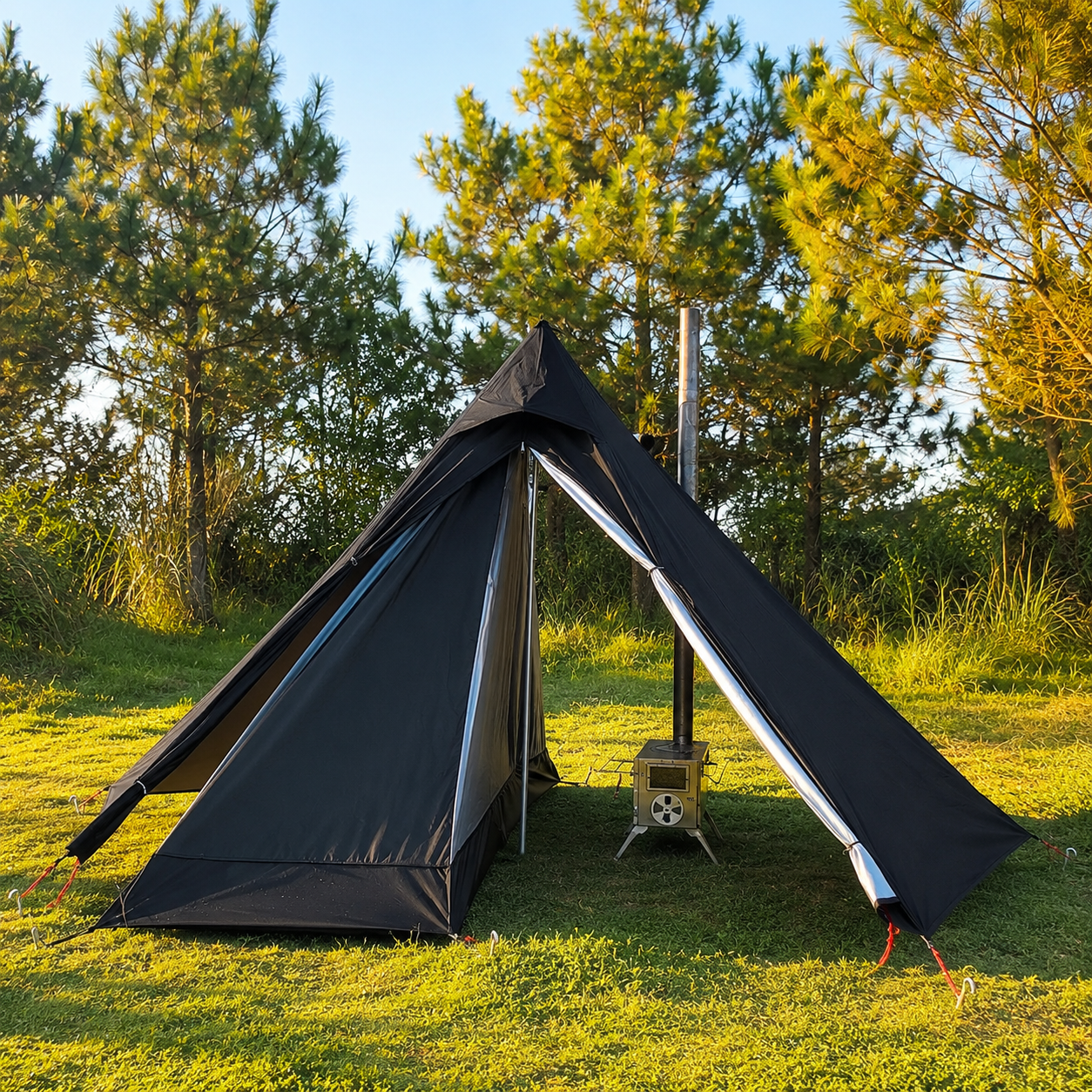 Celrien | HearthPeak Single-Person Pyramid Tent
