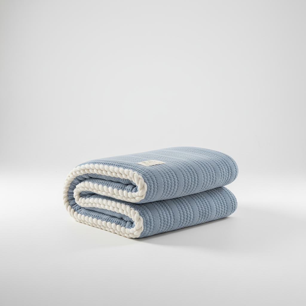 Coral fleece throw blanket with anti-pilling finish, lightweight and machine washable