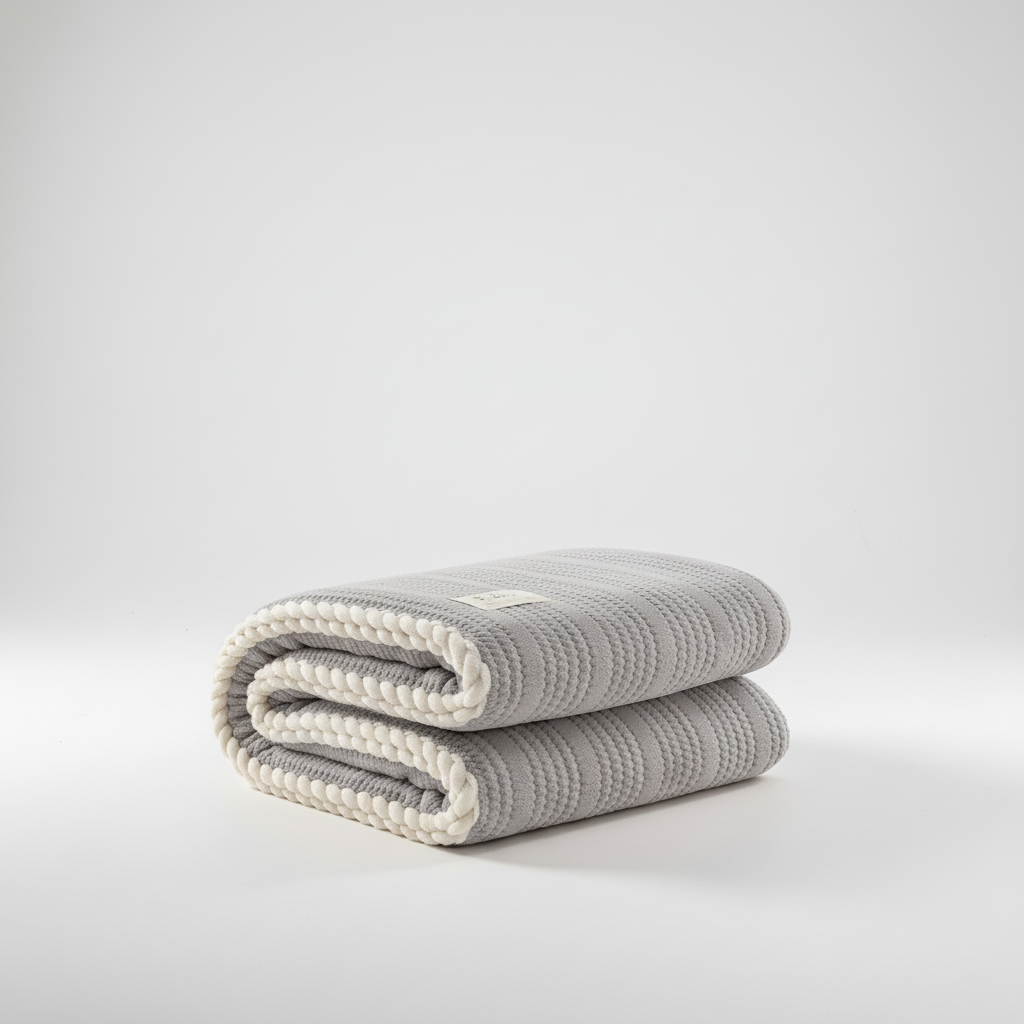 Coral fleece throw blanket with anti-pilling finish, lightweight and machine washable