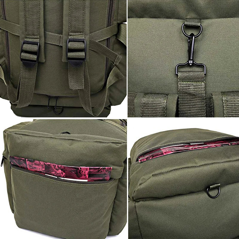 Large capacity nylon travel backpack duffel bag