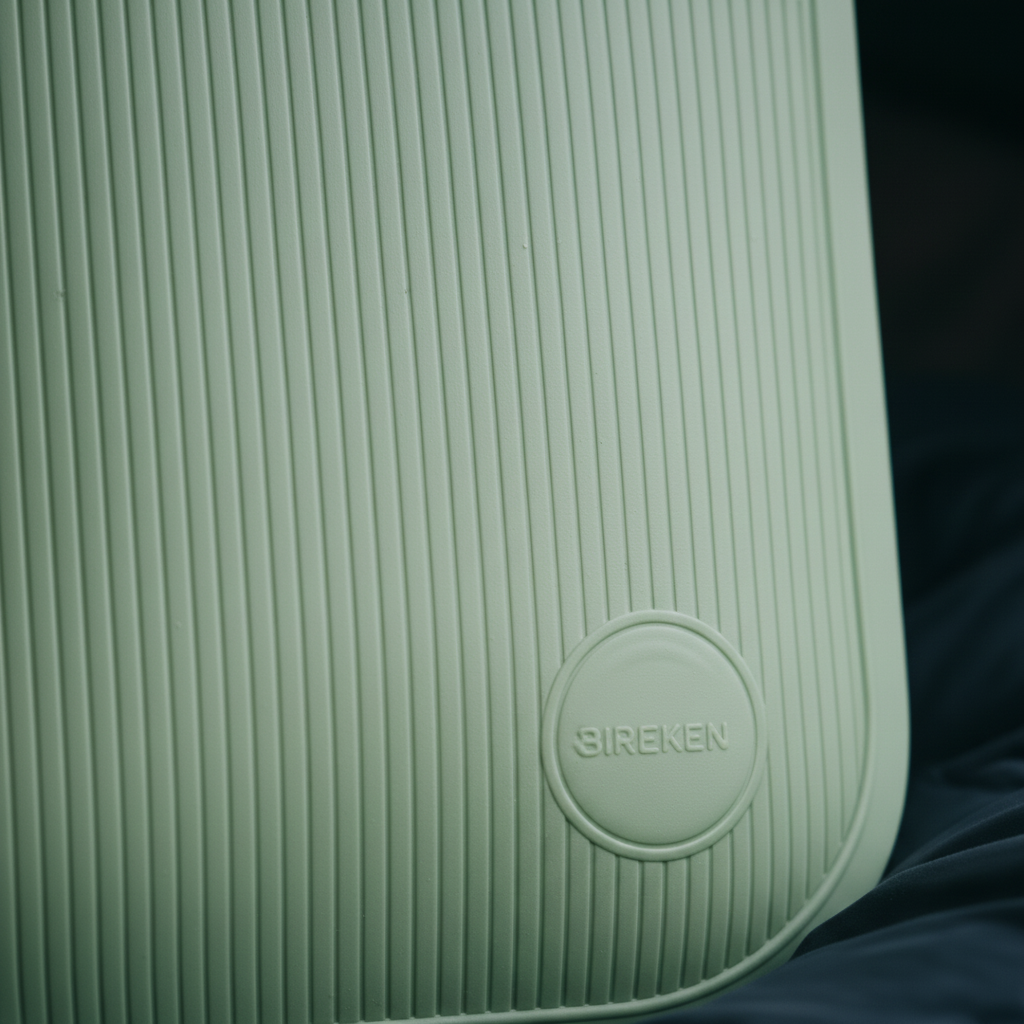 Large hot water bottle with soft surface and leak proof design for warmth