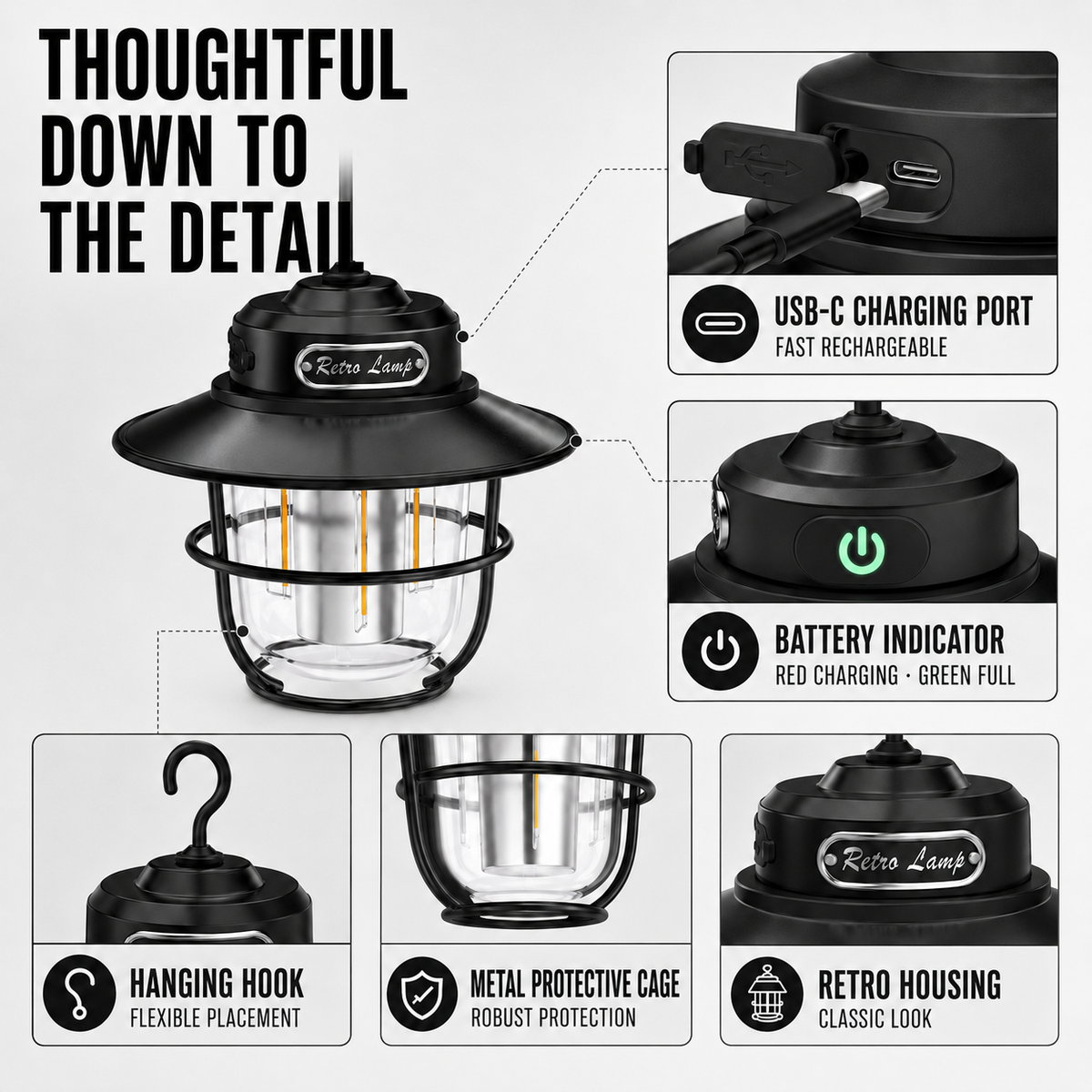 Celrien | LichtNest Retro Lamp