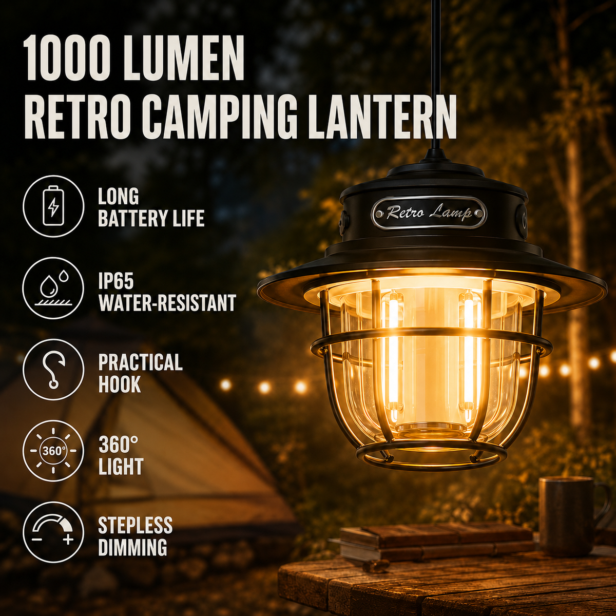 Celrien | LichtNest Retro Lamp