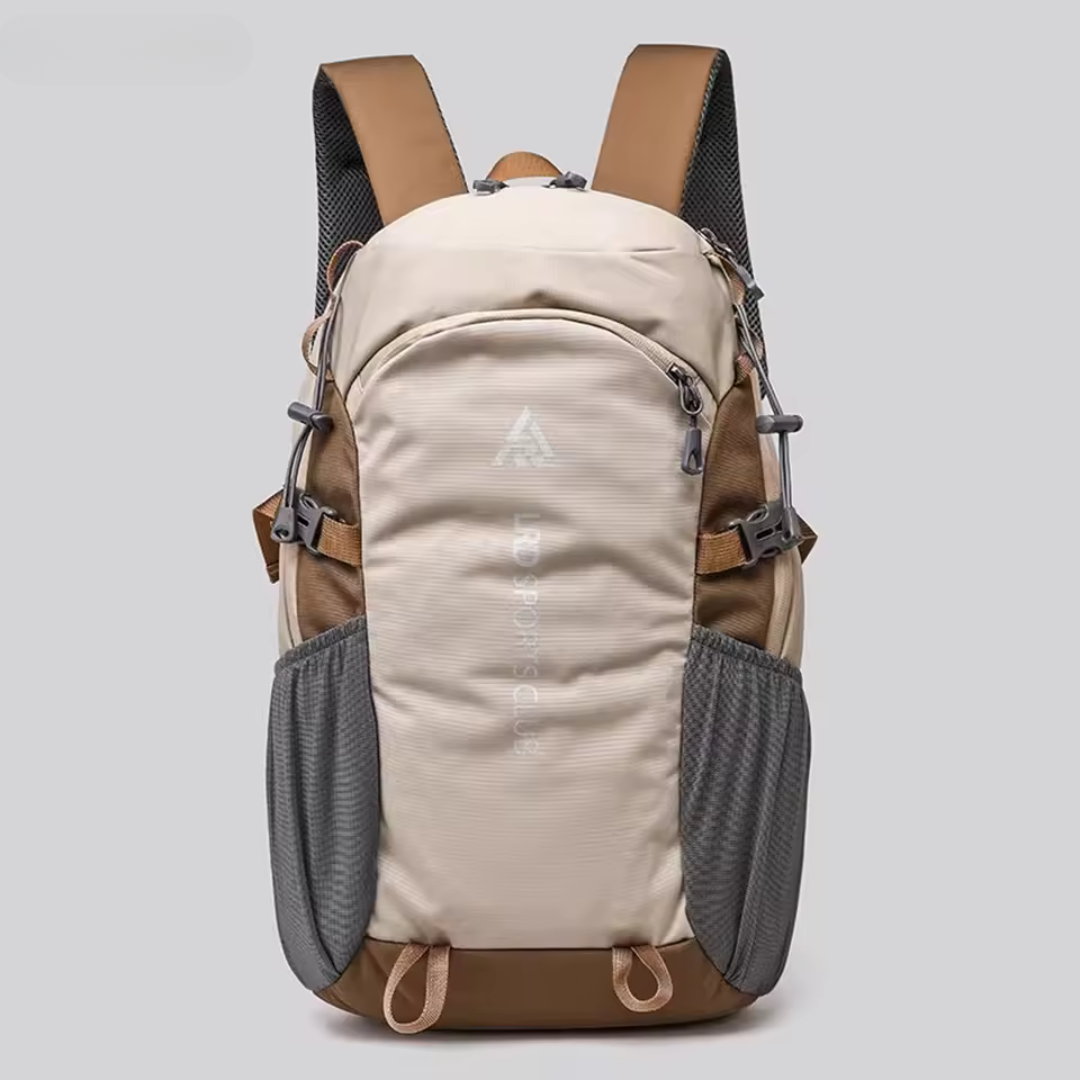 Lightweight 40-liter hiking backpack with water-resistant fabric and ergonomic straps