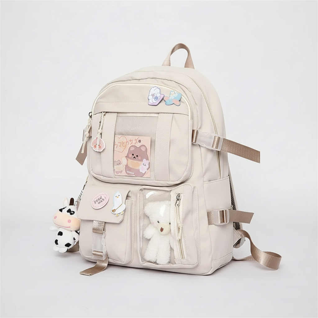Student backpack with padded laptop compartment and organization pockets