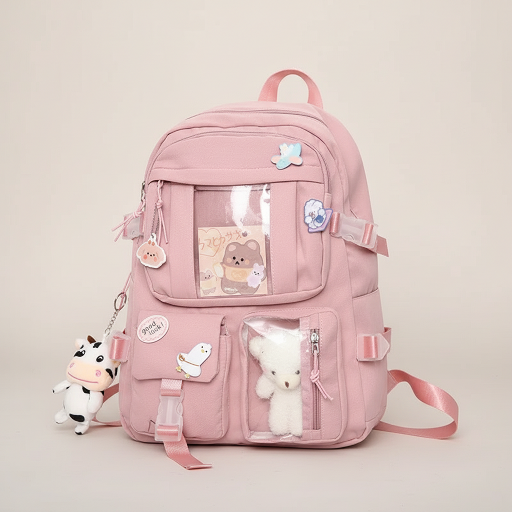 Student backpack with padded laptop compartment and organization pockets
