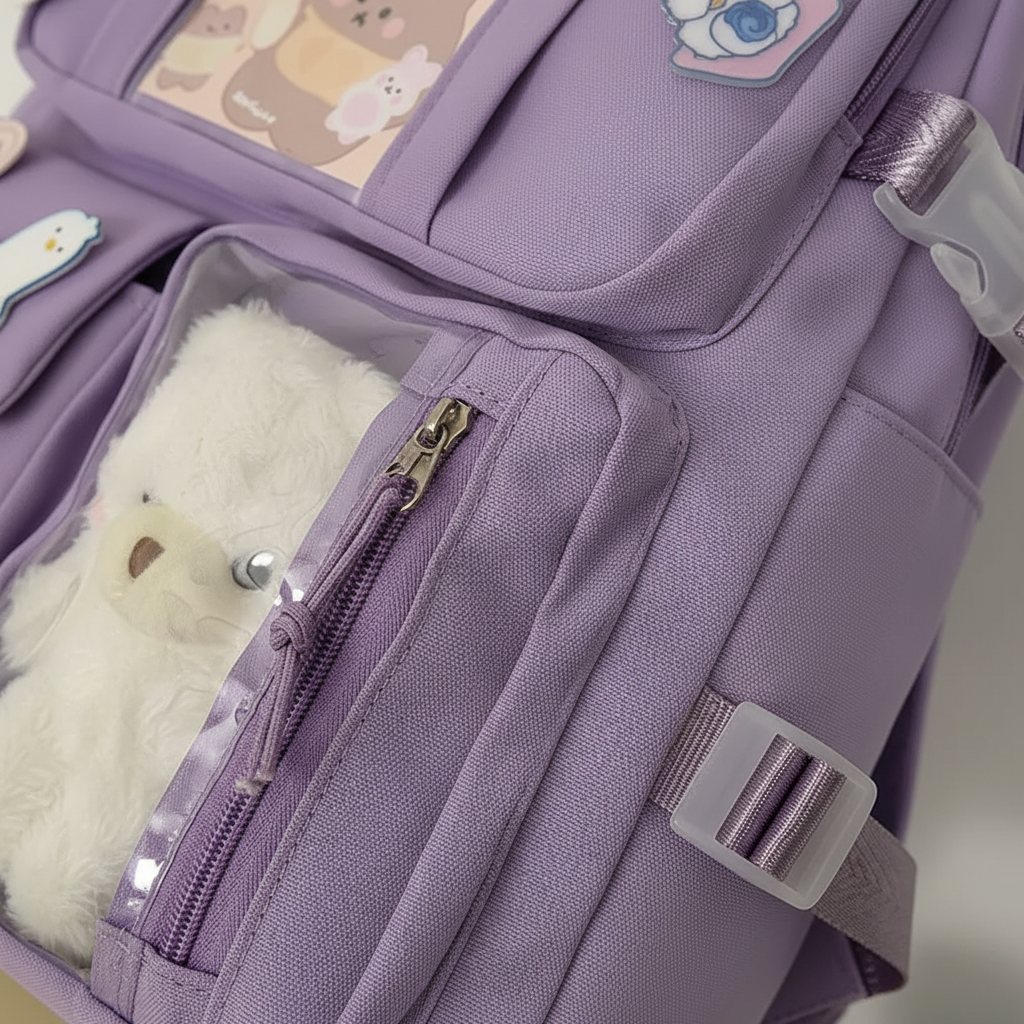 Student backpack with padded laptop compartment and organization pockets