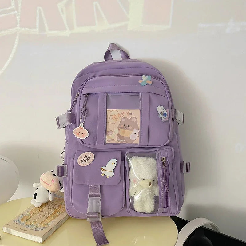 Student backpack with padded laptop compartment and organization pockets