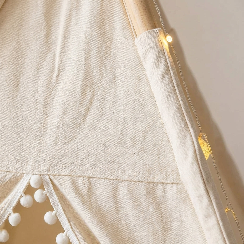 Kids indoor play tent teepee with padded floor mat