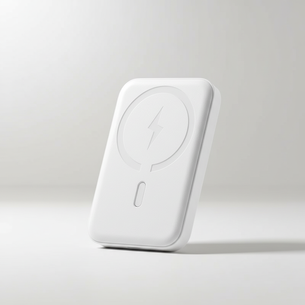 Magnetic power bank with fast wireless charging and USB-C port