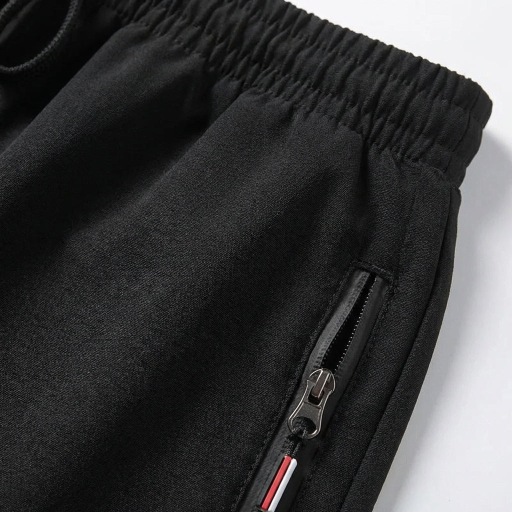 Men's swim shorts double layer quick-drying elastic waistband