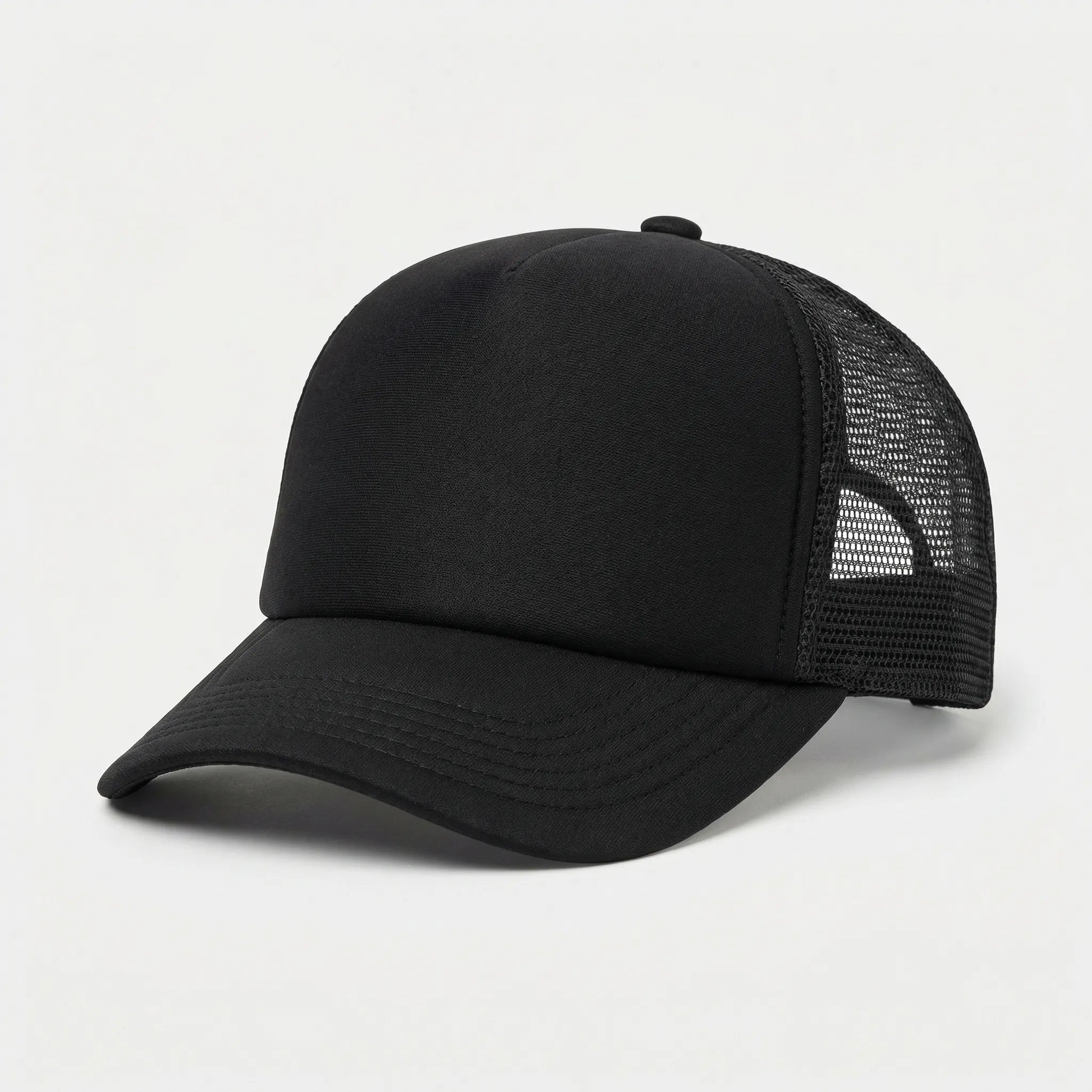 Mesh trucker cap unisex breathable snapback adjustable casual