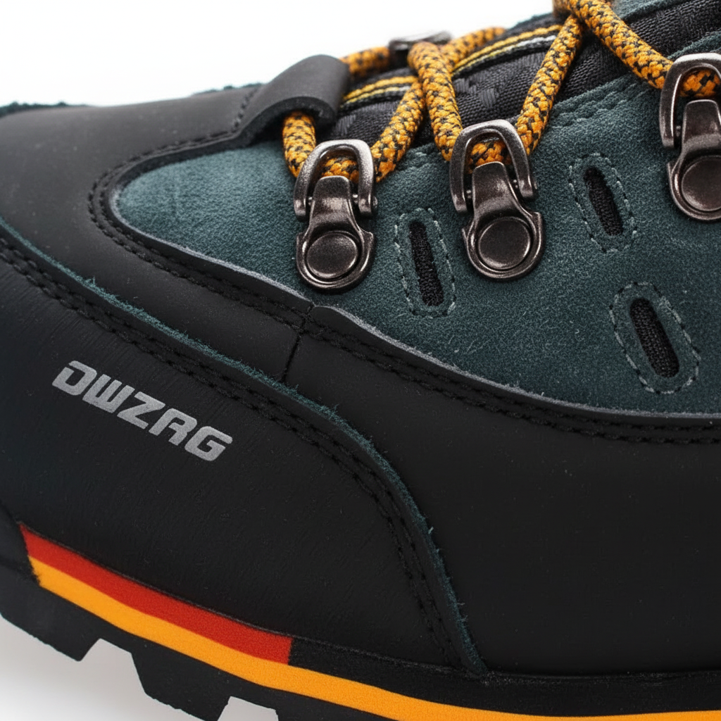 Men's mid-ankle hiking boot with waterproof upper and rugged traction sole