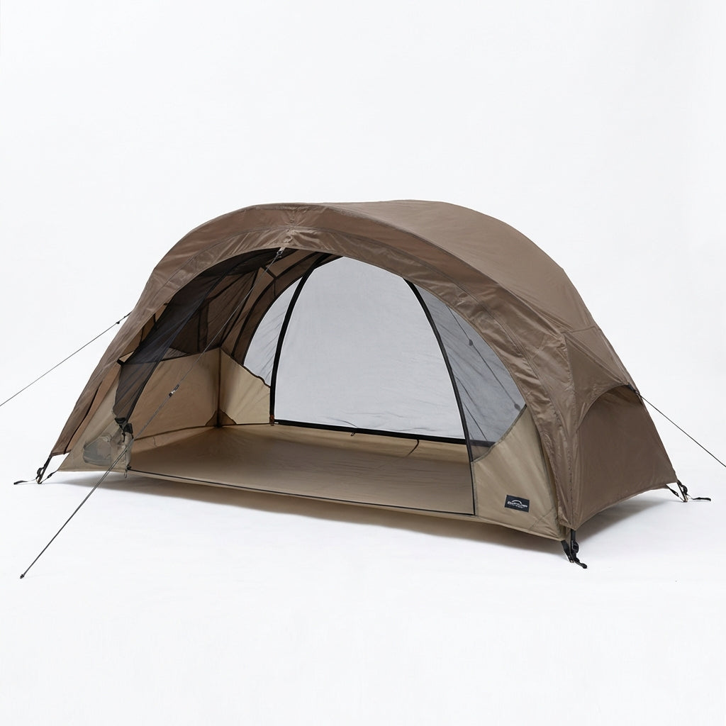 Ultralight cot tent with mosquito protection and breathable ventilation for camping