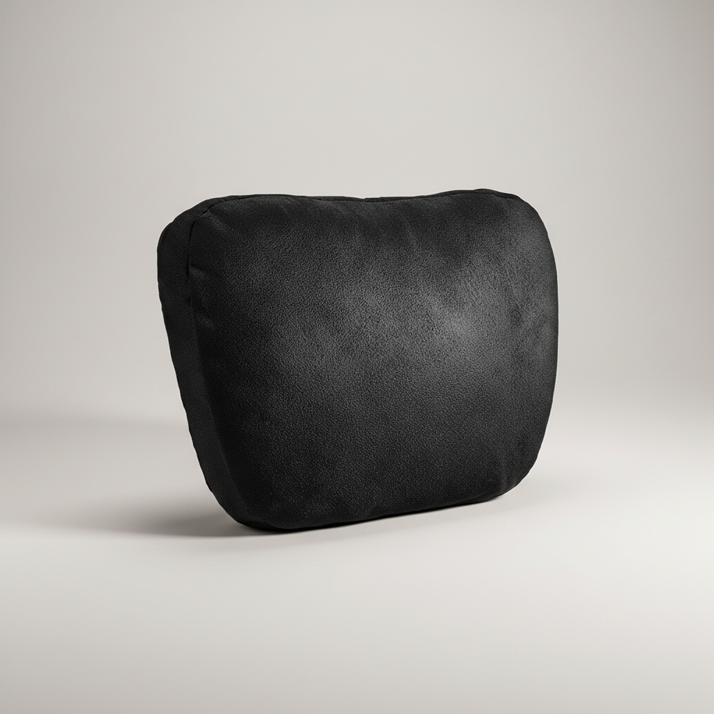 Universal car headrest cushion with soft suede cushioning for neck support