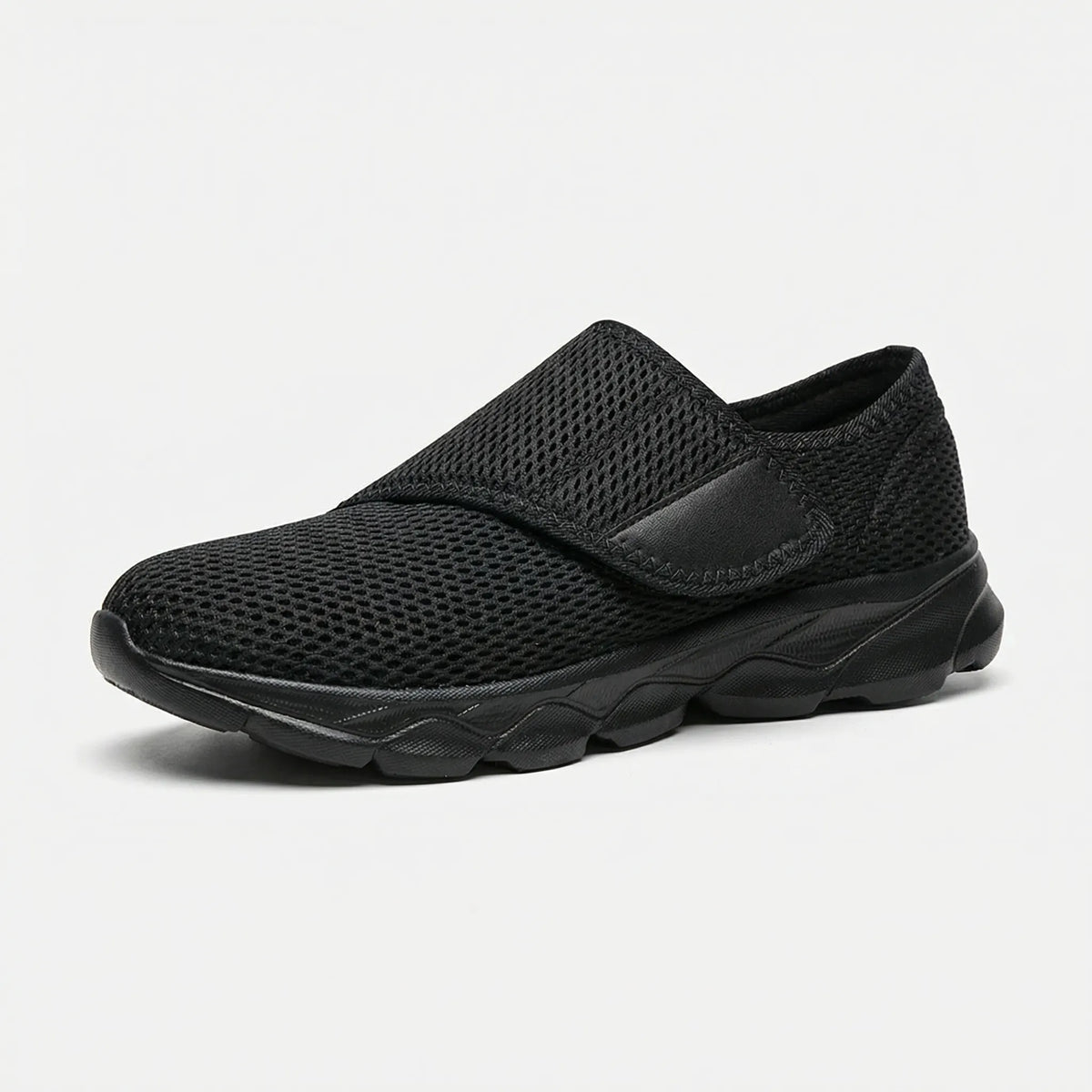 Orthopedic shoes wide-fit walking shoe with adjustable strap and roomy toe box