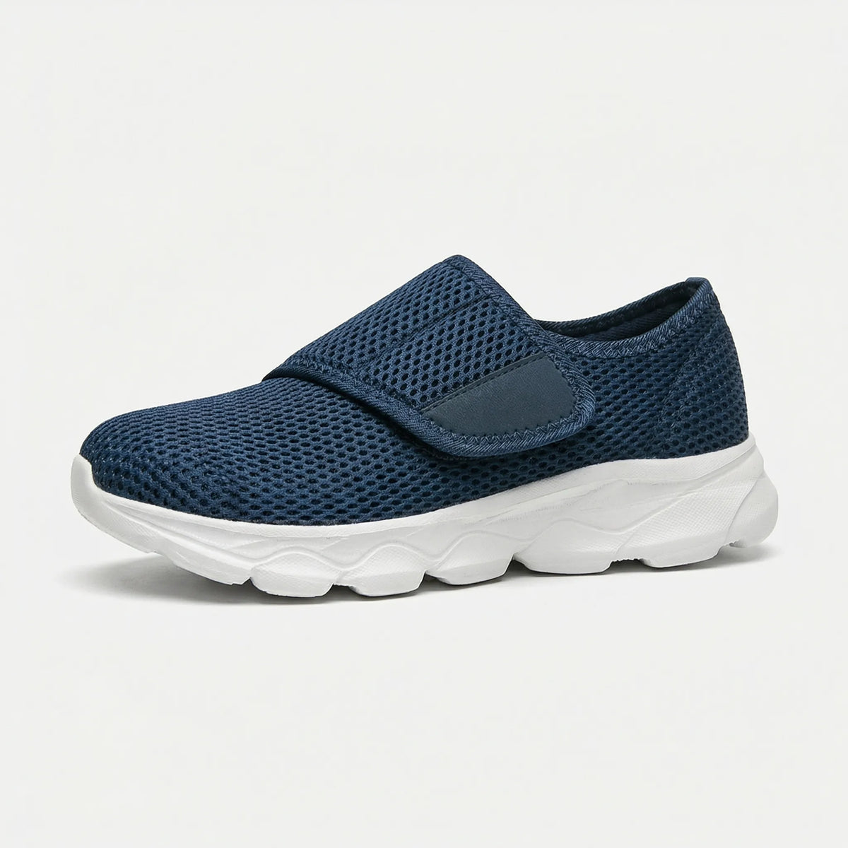Orthopedic shoes wide-fit walking shoe with adjustable strap and roomy toe box