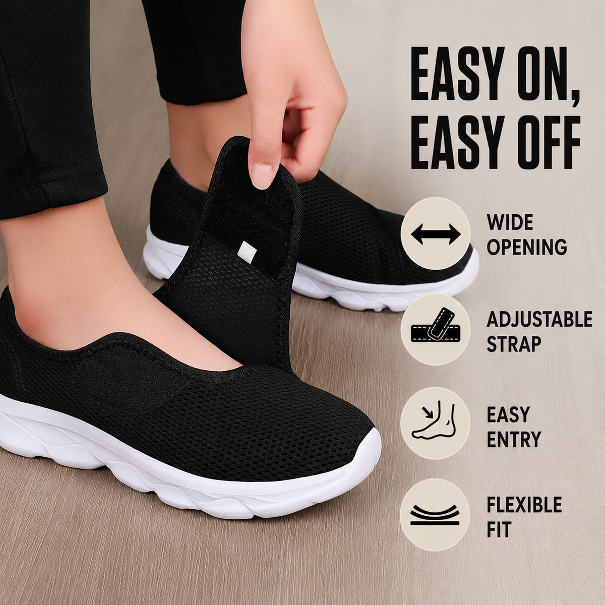 Celrien | Orthowalk Wide-Fit Adjustable Orthopedic Walking Shoe