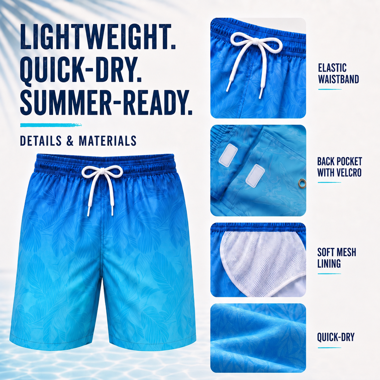 Celrien | Palmeron Loose Fit Board Shorts