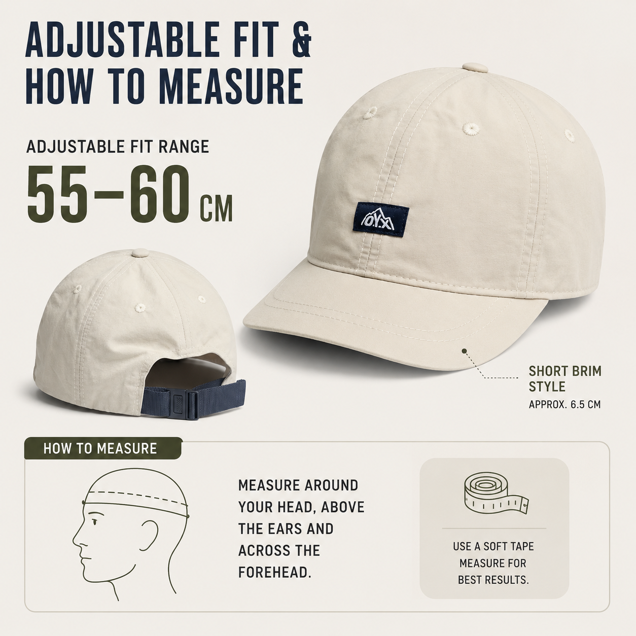Celrien | Peaksley Retro Short-Brim Baseball Cap