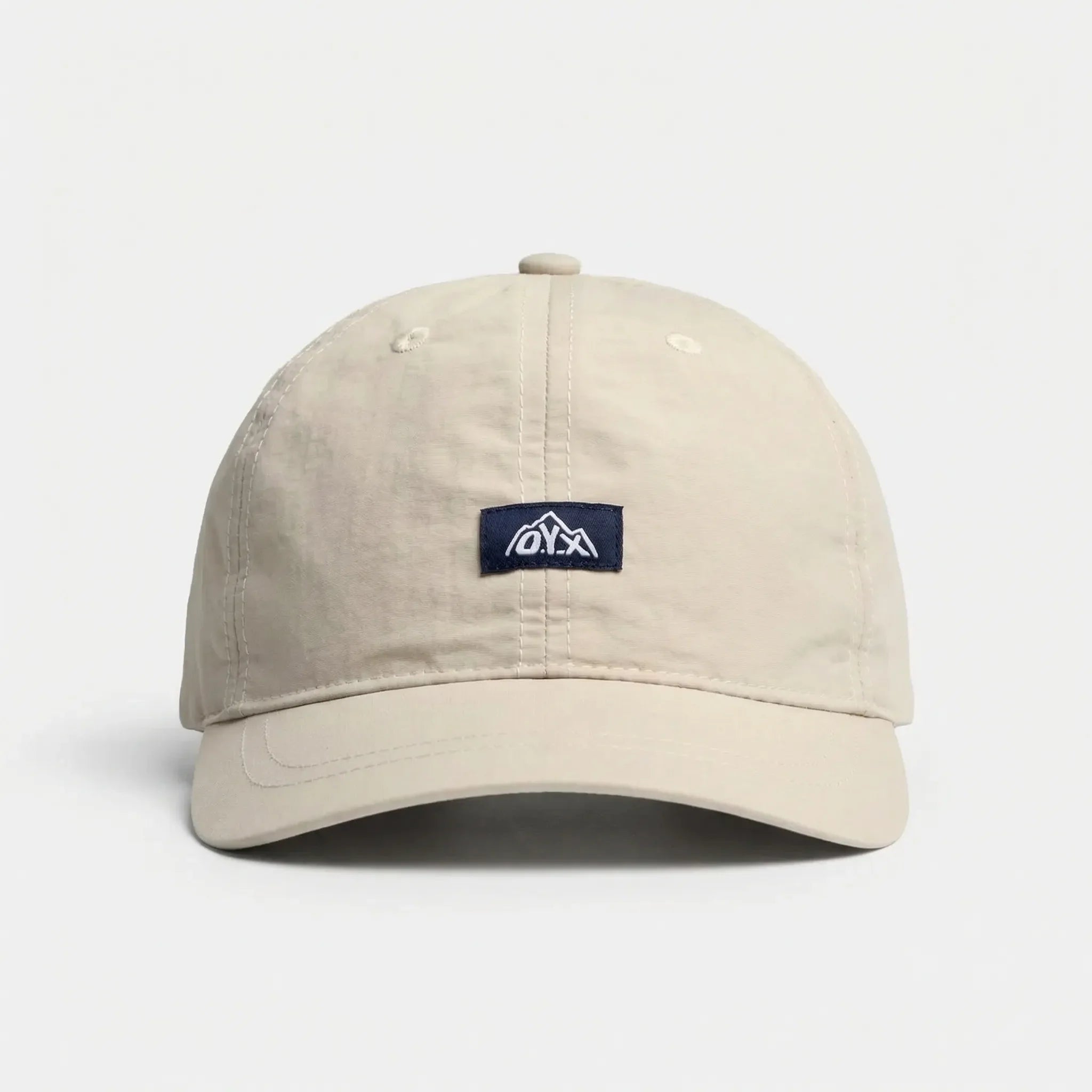 Retro baseball cap with short brim, adjustable strap, quick-drying fabric