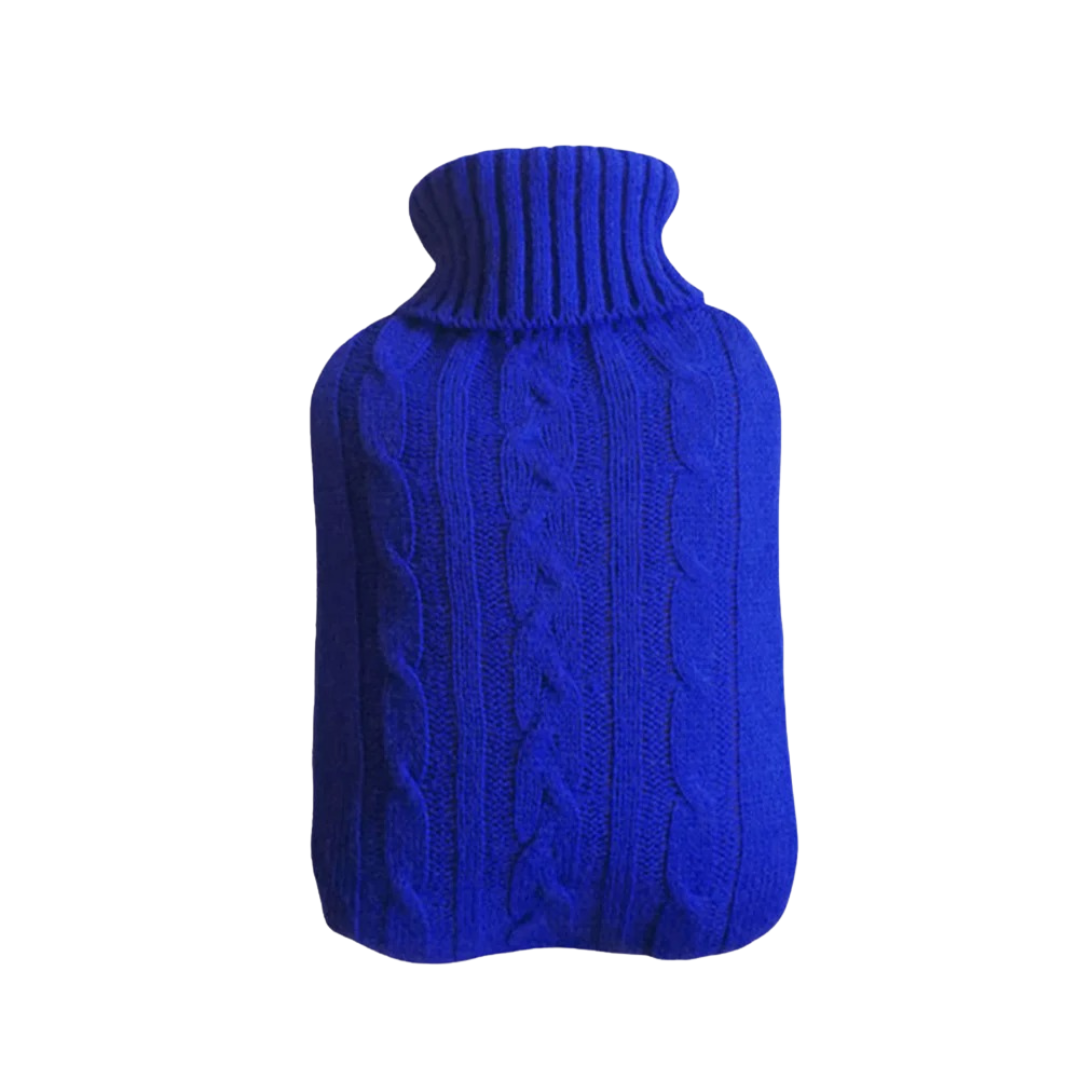 Hot water bottle 2L with ultra soft plush cover for warmth and pain relief